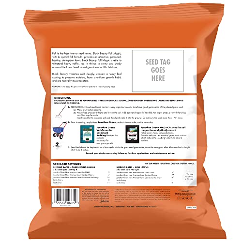 Black Beauty Fall Magic Grass Seed - Cool Season Lawn Seed (3 lb) Z84380