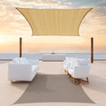 Turquoise Sun Shade Sail Rectangle Pergola Canopy Patio Pack of 2 H32616