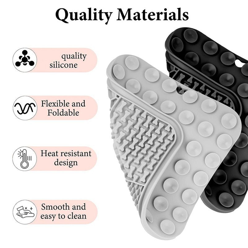 2 x Mats 2 x Scrapers Grey & Black X9055