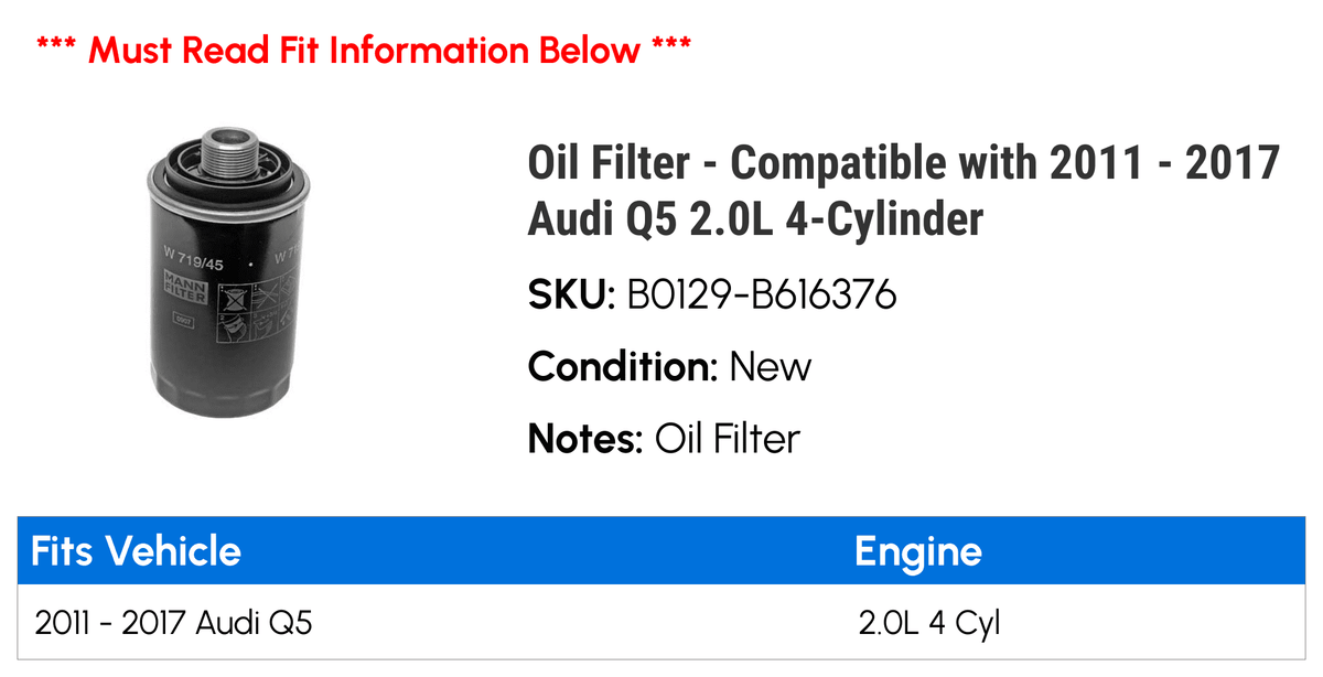Oil Filter W3736