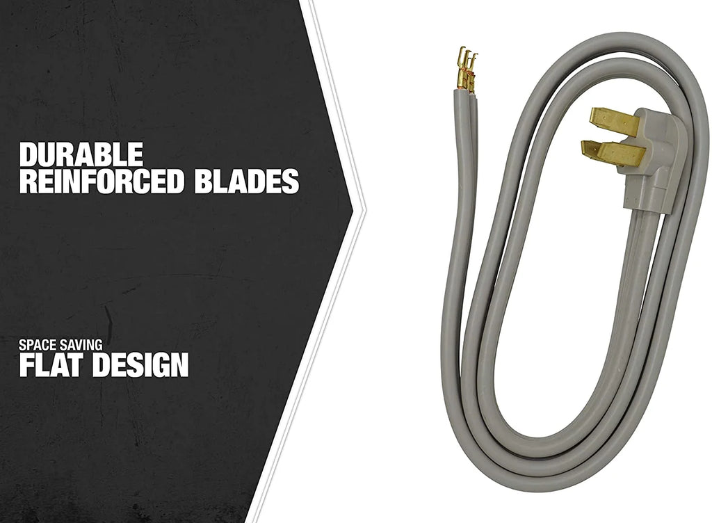 6' 50-Amp 3-Wire Range Power Cord S8722