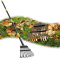 60 Inch Long Handle Metal Garden Leaf Rake C99846