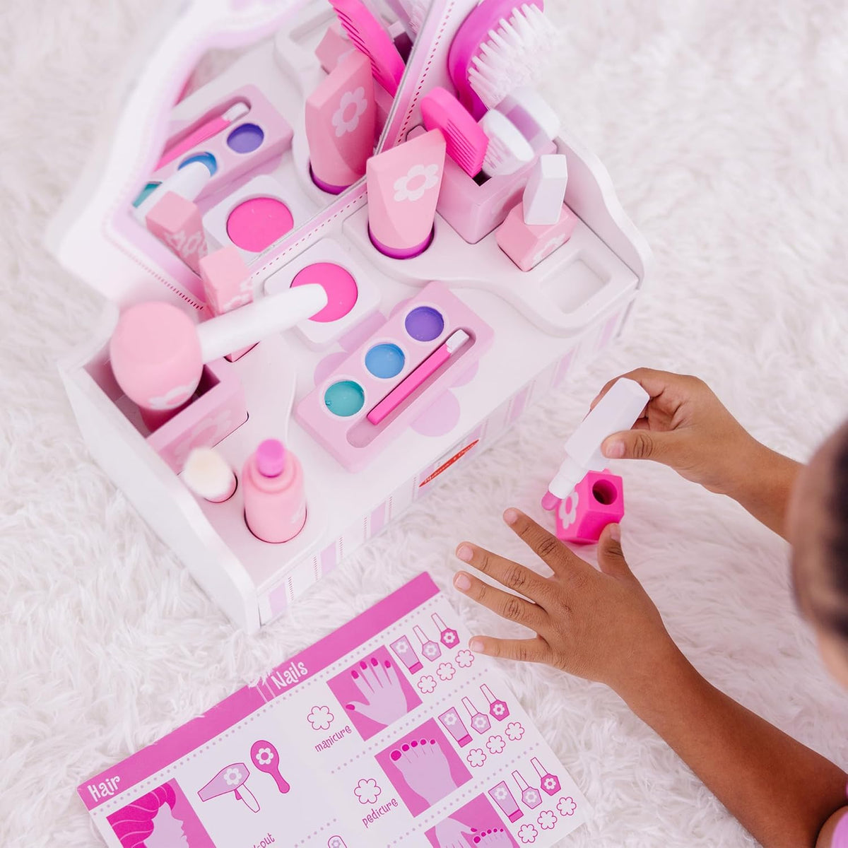 18 pcs Wooden Beauty Salon Play Set K31461