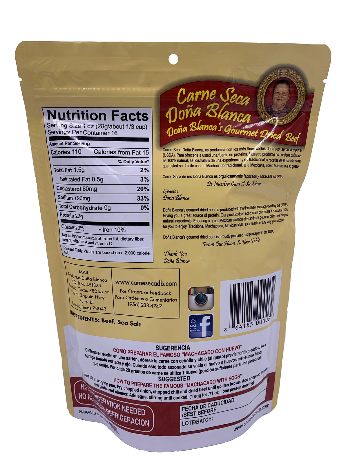 16 oz Shredded Beef Jerky G48676