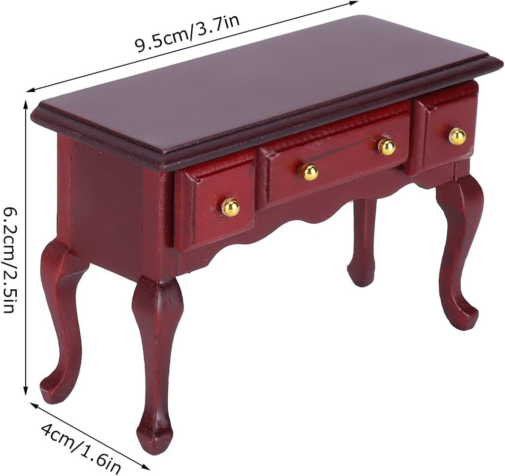 Mini Wooden Dollhouse Table Desk U27729