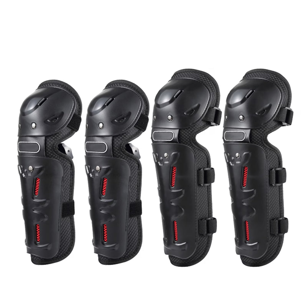 4PCs Cycling Knee Brace and Elbow Guards Protective Pads R802036