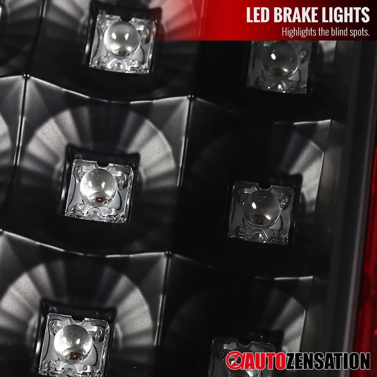 Black LED Sequential Signal Tail Lights Pair U63513