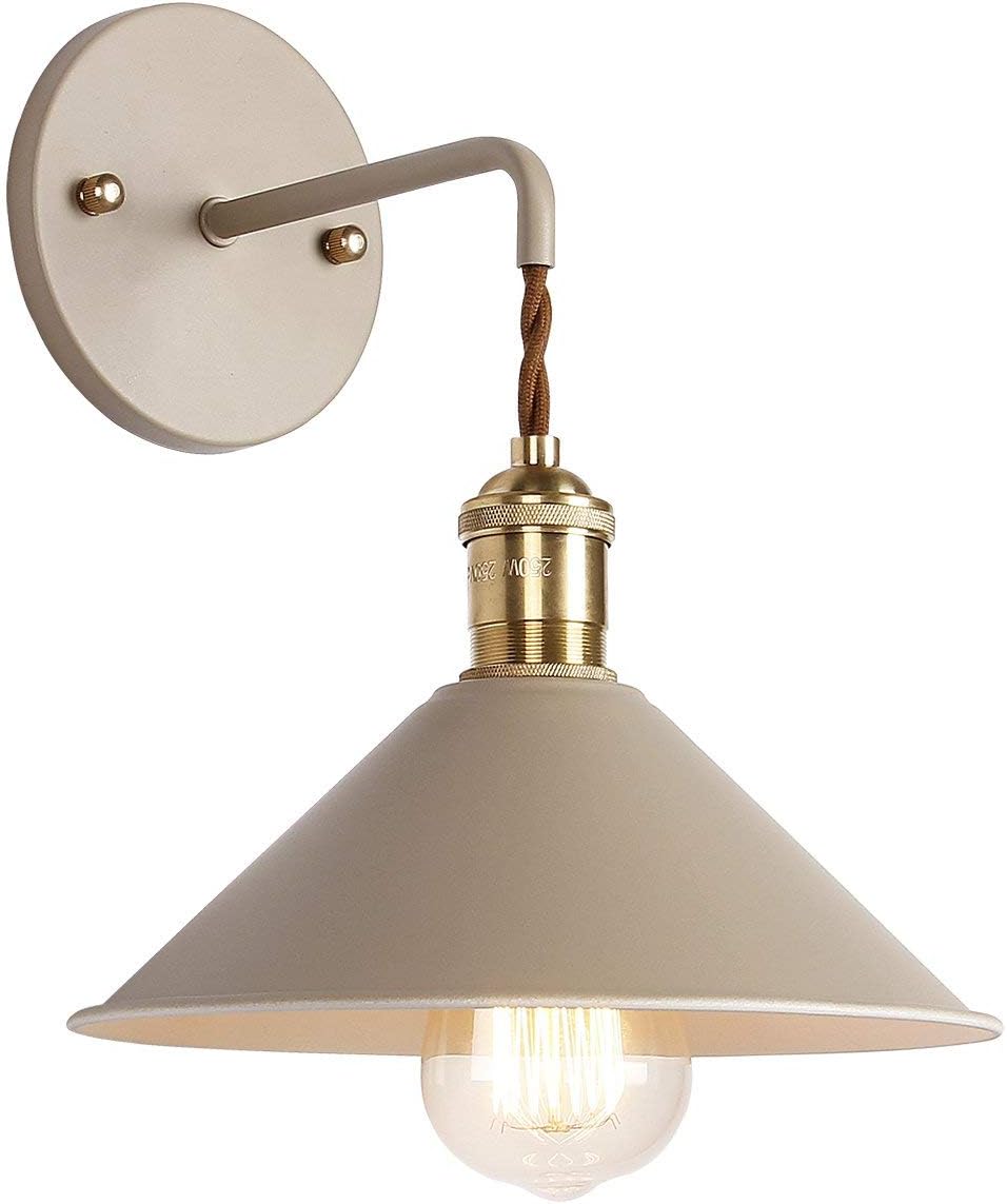 Khaki Wall Sconce Lamp with on Off Switch V4976