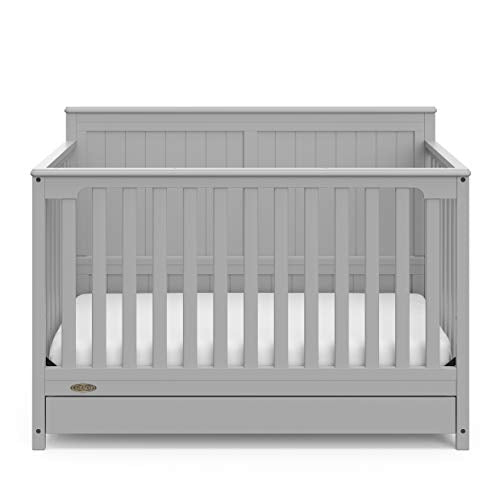 5-in-1 Convertible Crib with Drawer (White) H217409