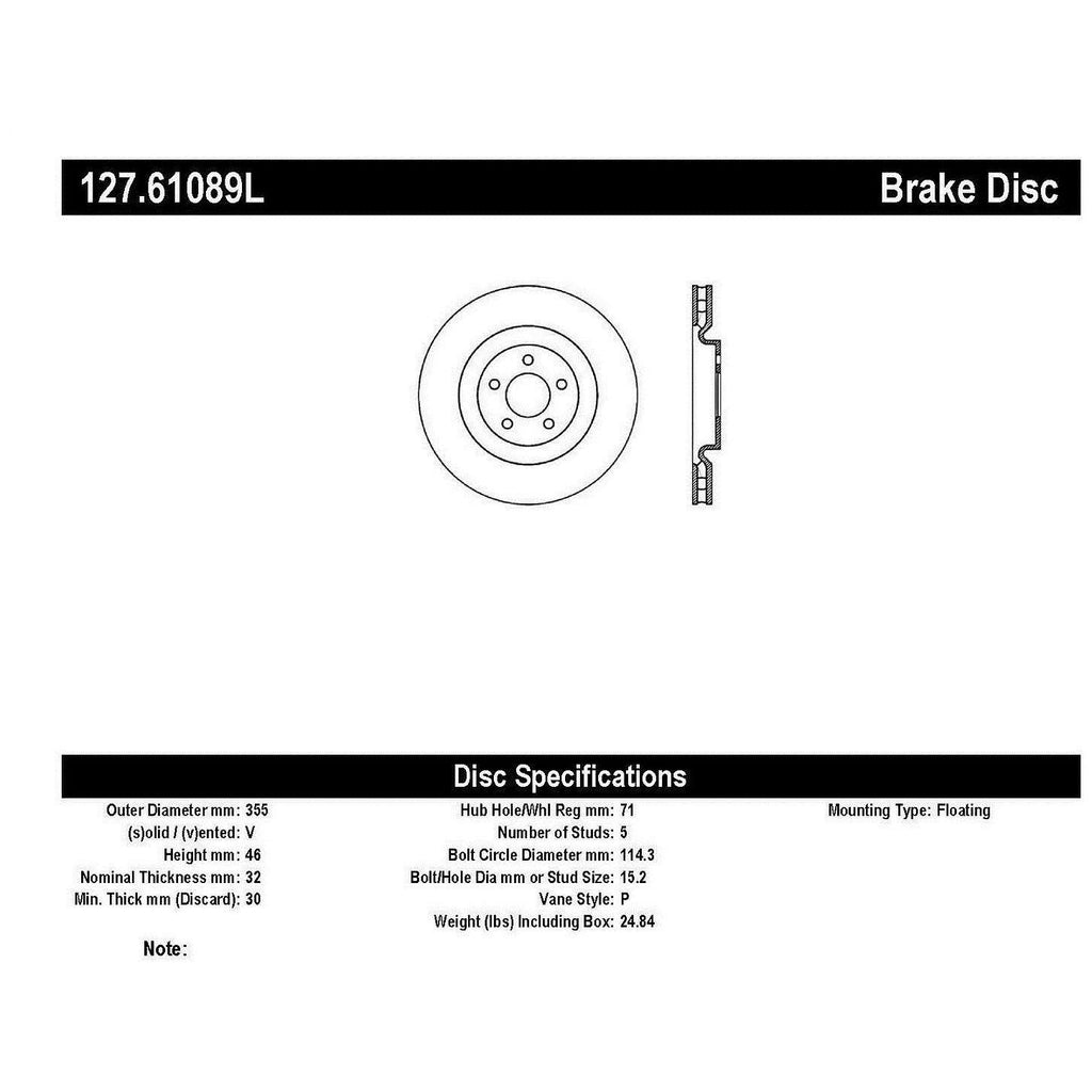 Slotted & Drilled Sport Brake Rotor E304