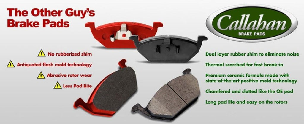 8 Ceramic Brake Pads with Hardware Y17780