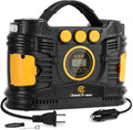 Portable 12V DC/120V AC Tire Inflator with Digital Pressure Gauge D385294