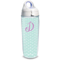 Teal Scallop 24 oz Water Bottle with lid S9182