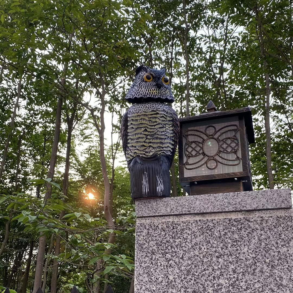Realistic Owl Decoy with 360 Rotate Head P3582