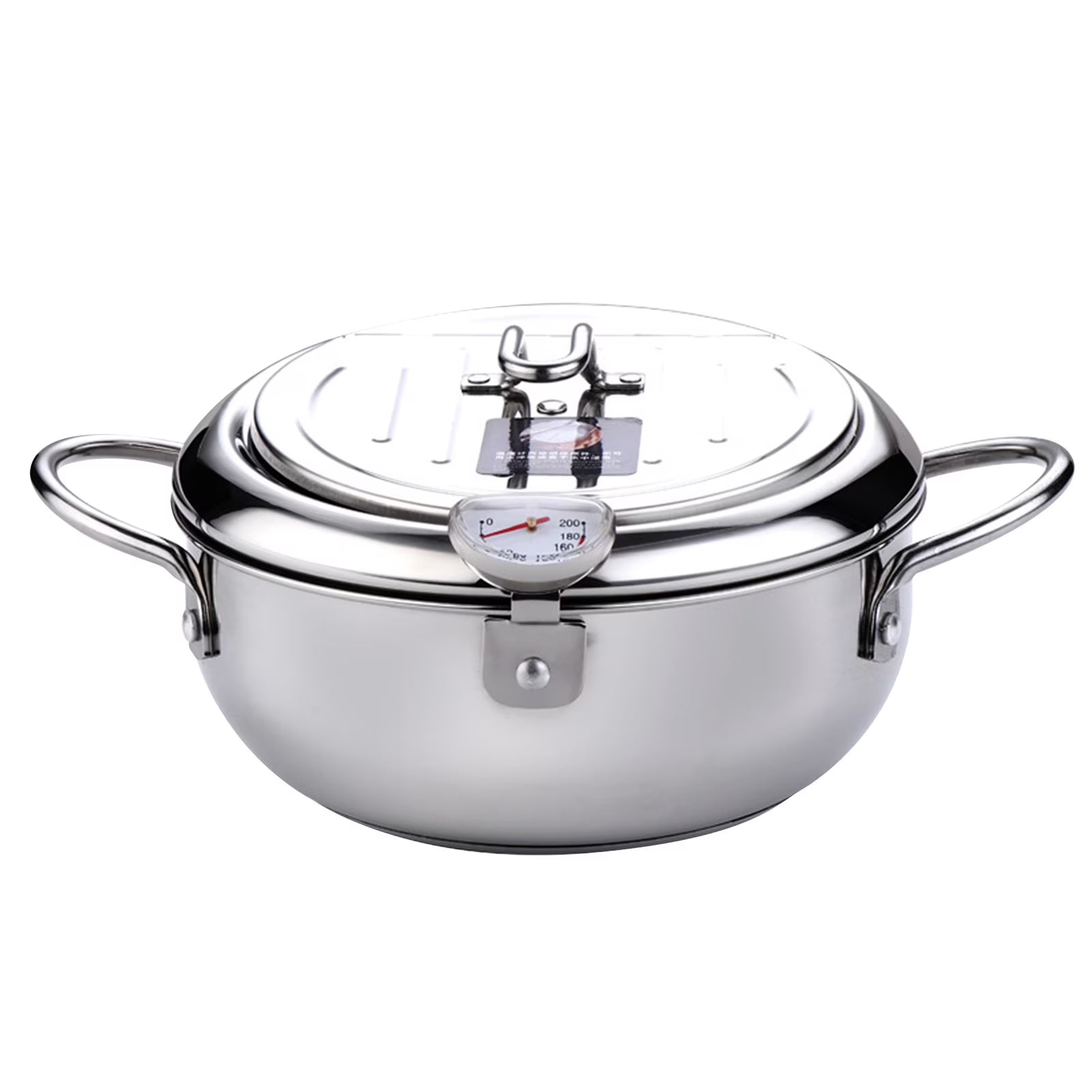 Steel Japanese Style Fryer With Thermometer And Pot T72398