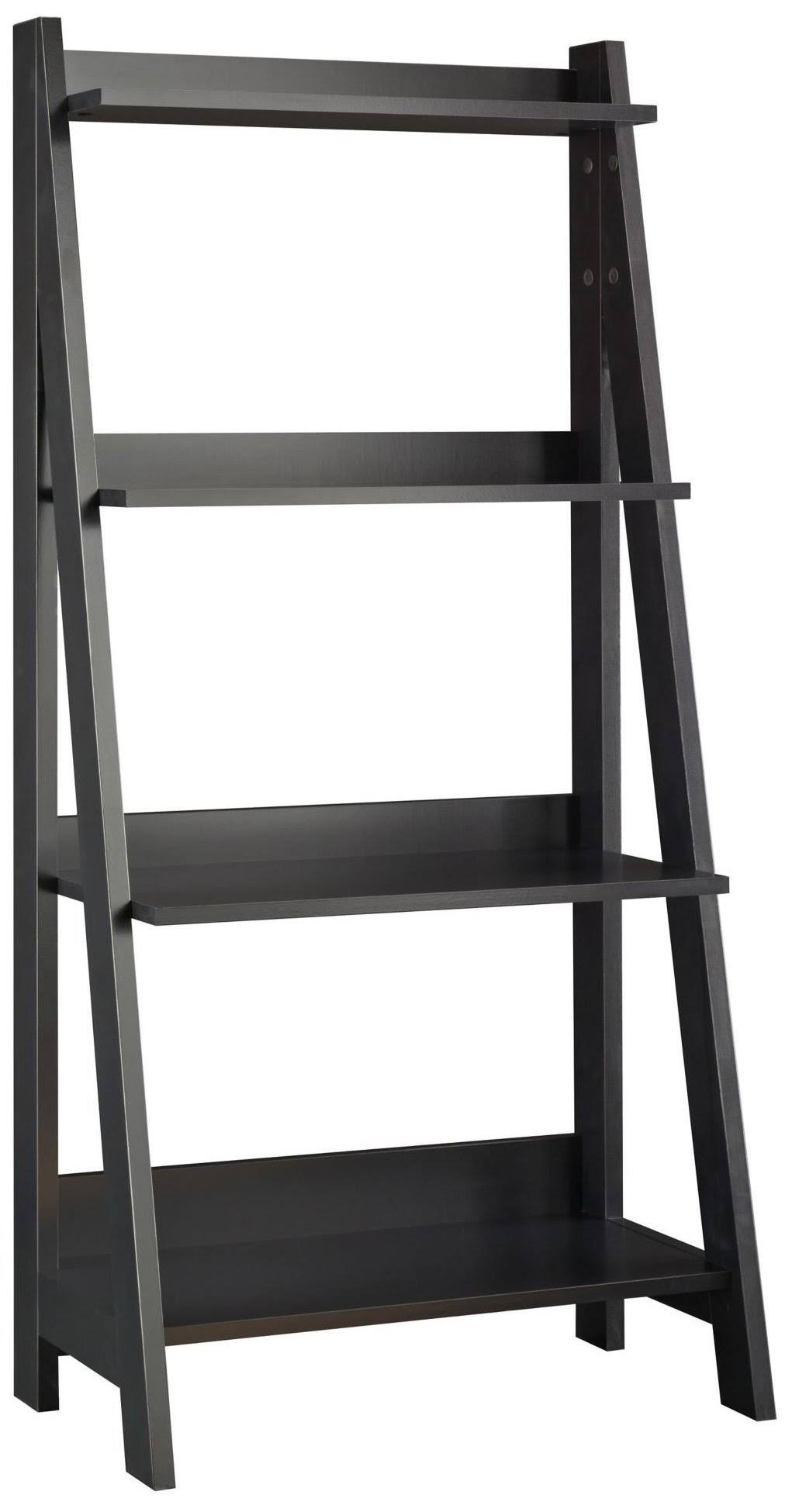 Classic Black Ladder Bookcase V168