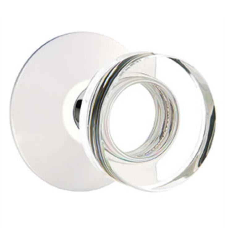 Satin Brass Double Dummy Knob with Modern Rose Z635