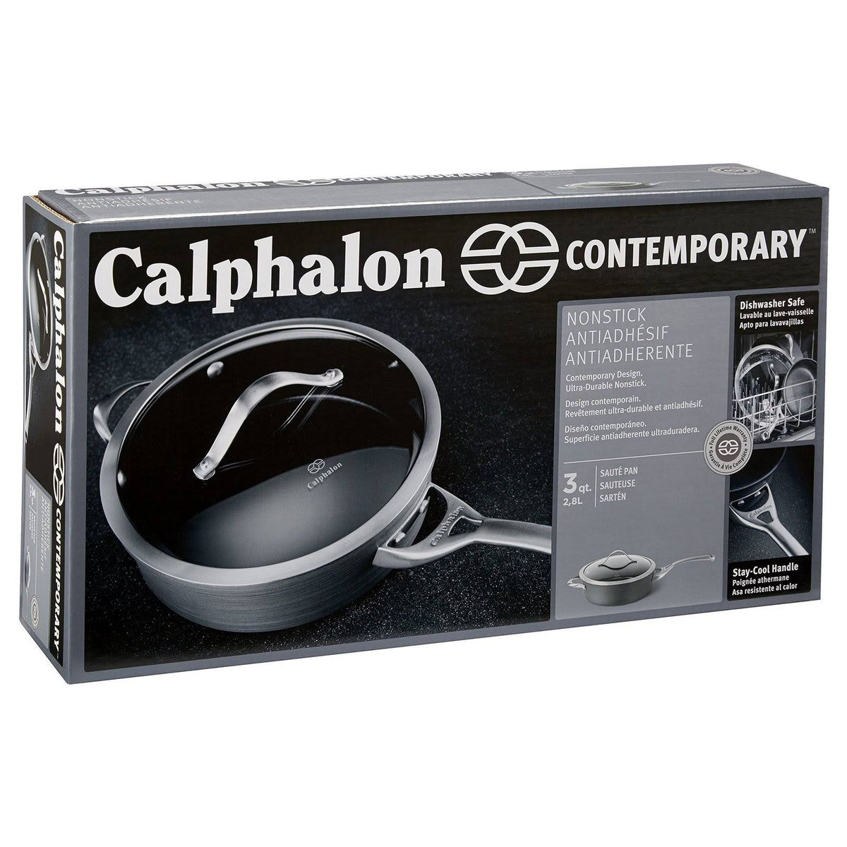 3 Qt Nonstick Covered Saute Pan M840