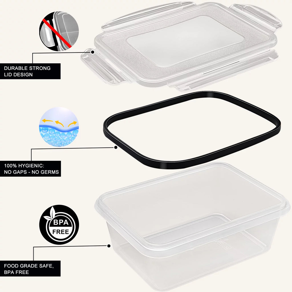 44 Pcs BPA Free Food Storage Containers with Snap Locking Lids I342974