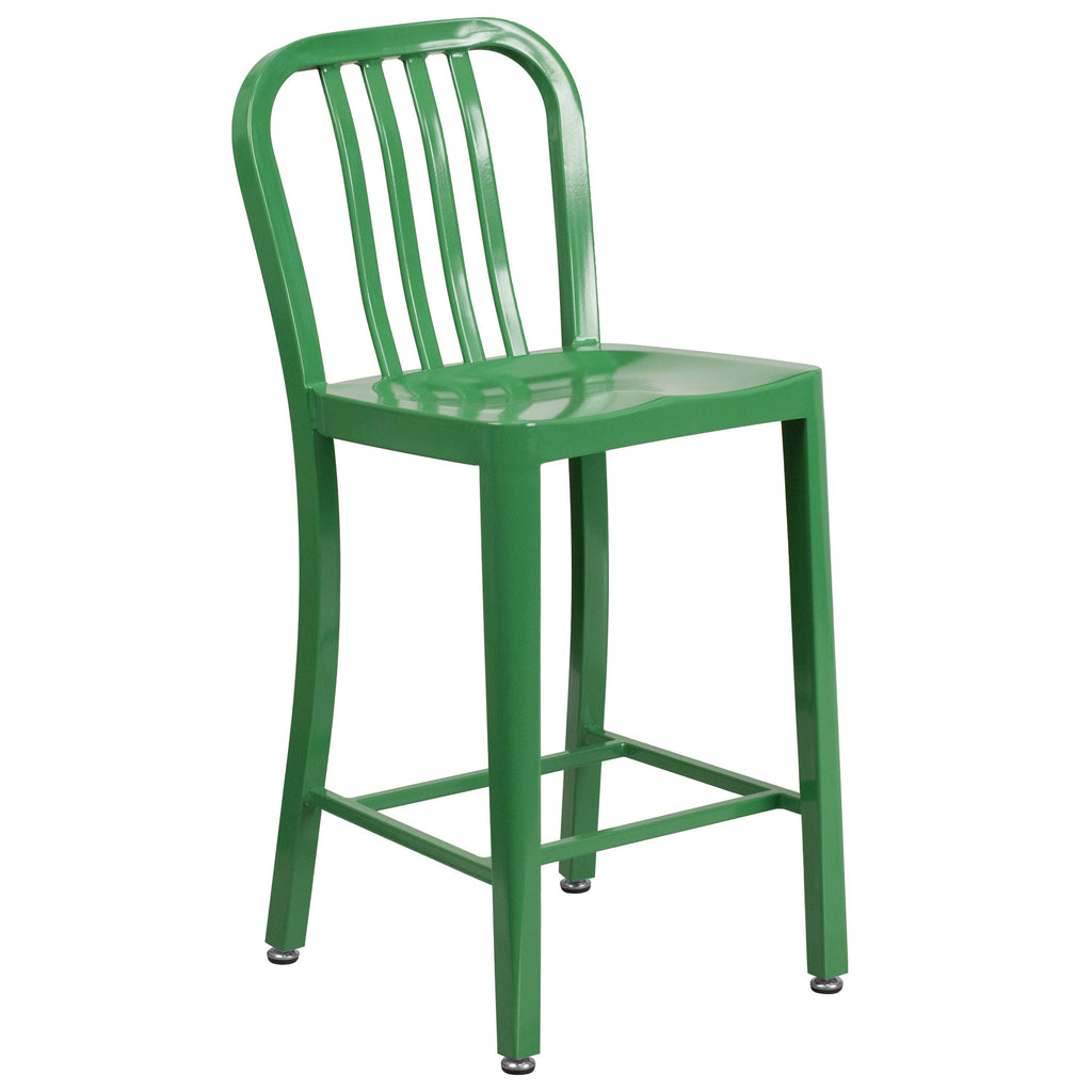Green Metal Counter Stools R9932