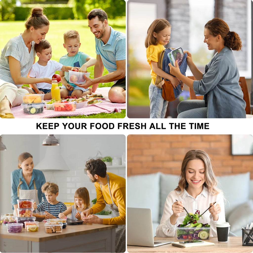 44 Pcs BPA Free Food Storage Containers with Snap Locking Lids I342974