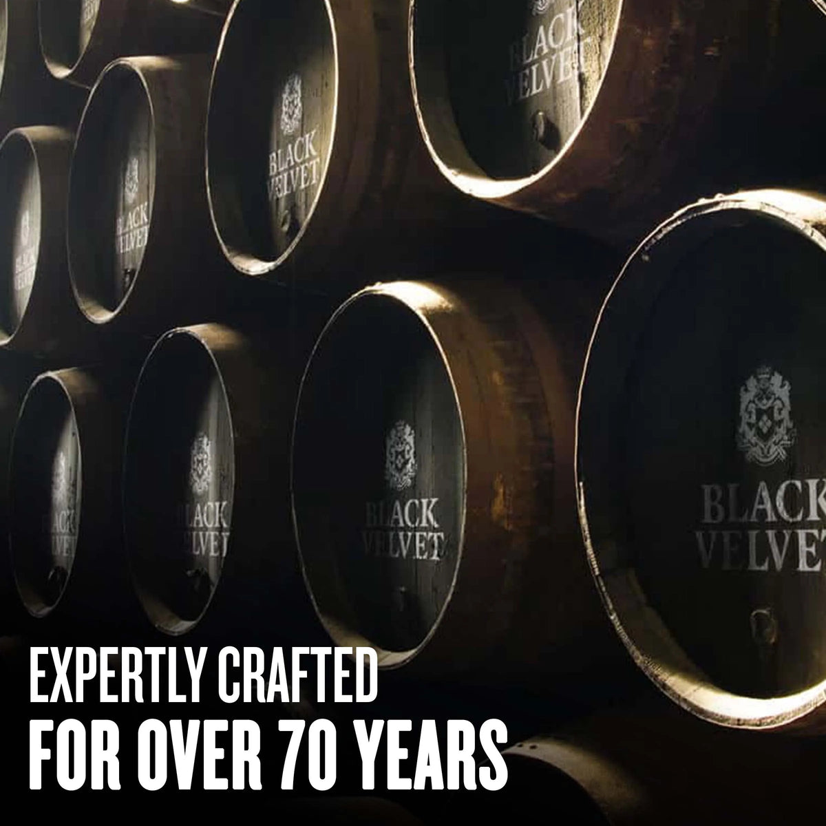Black Velvet Canadian Whisky Aged 3 YR, 1.75 L PET Bottle, 40% ABV L2181