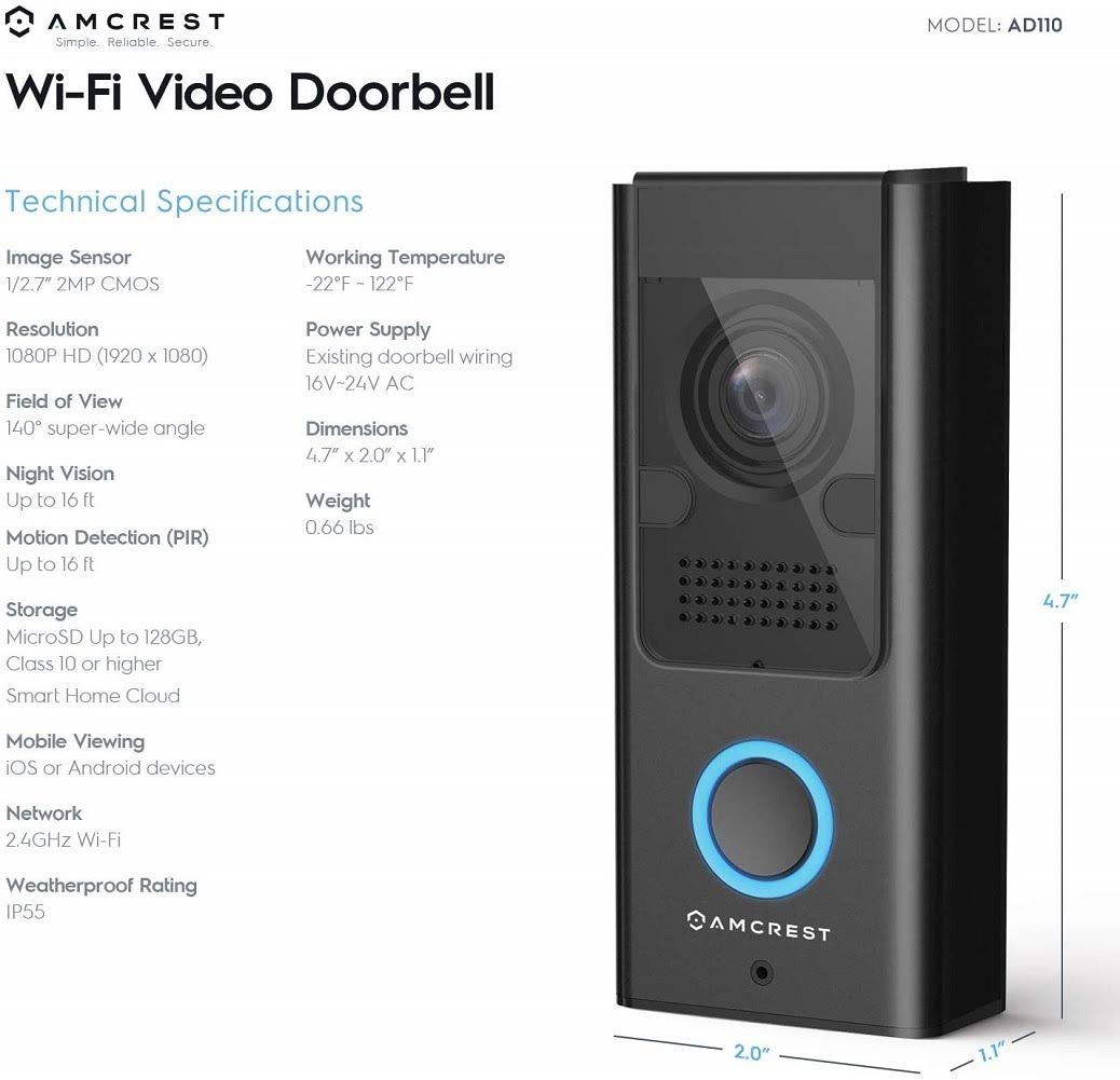 Video Doorbell Camera N4318