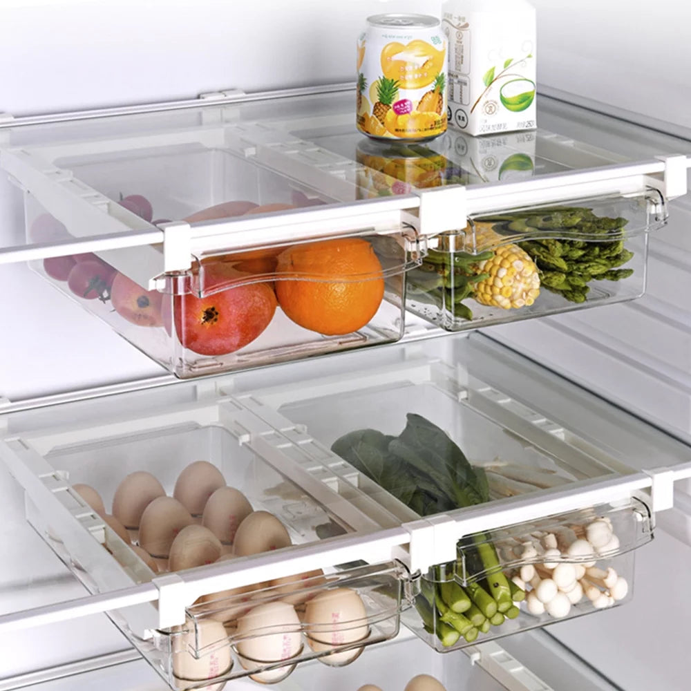 Transparent Refrigerator Egg Tray with Handle Q81709