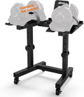 Adjustable Dumbbell Stand with 4 Level Height Adjustment and Wheels O6931