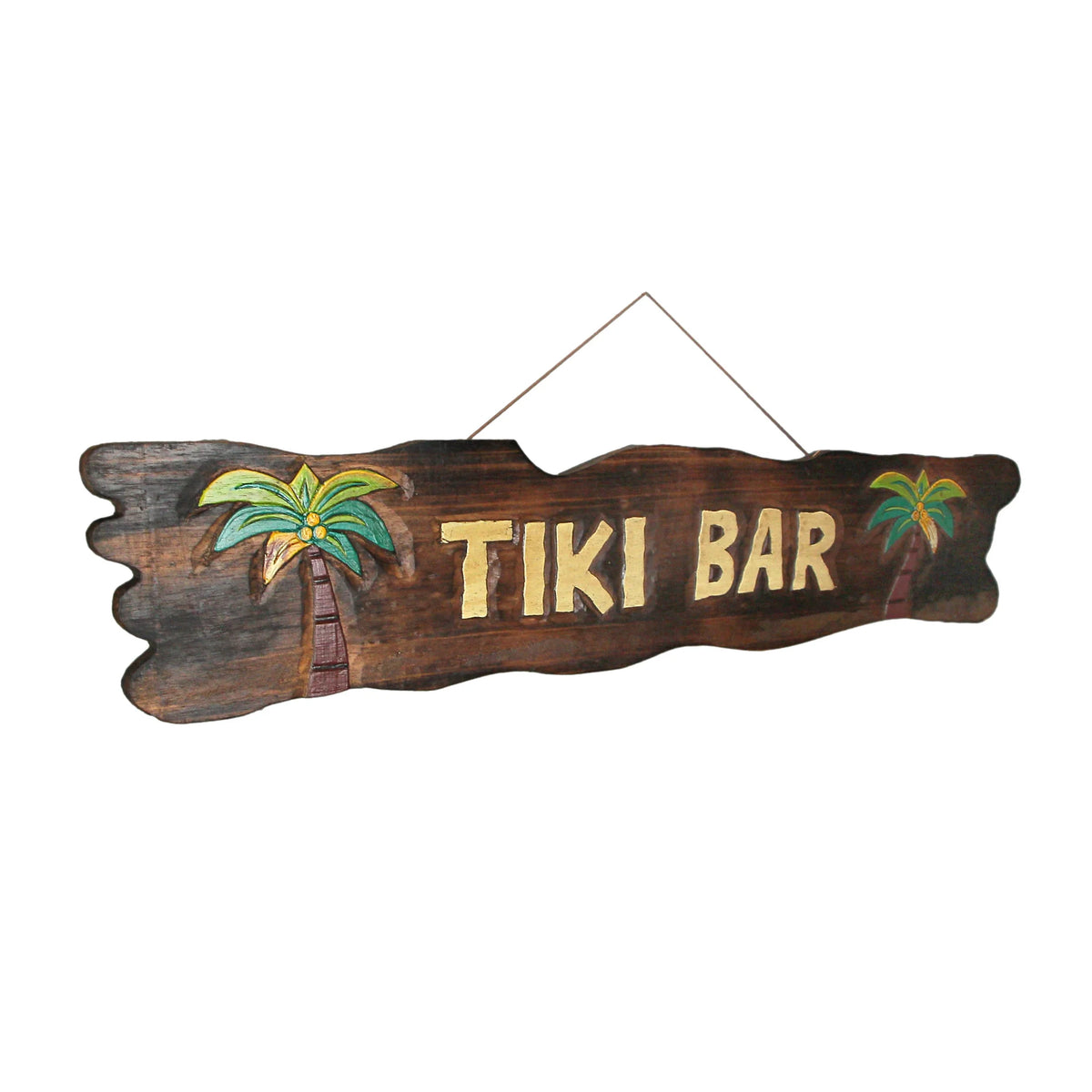 39 inch Hand Carved Tiki Bar Sign Wall Decor Z41598