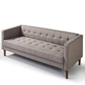 29.9 in. Oatmeal Polyester 3-Seat Sofa L940