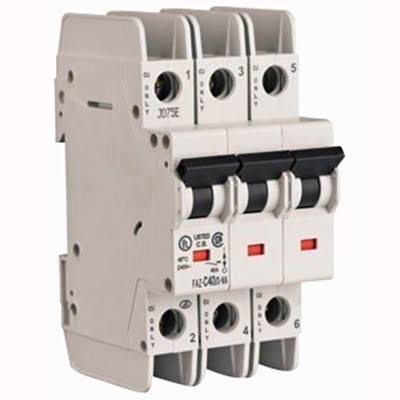 40 Amp 3-Pole DIN Rail Mount Miniature Circuit Breaker I803402