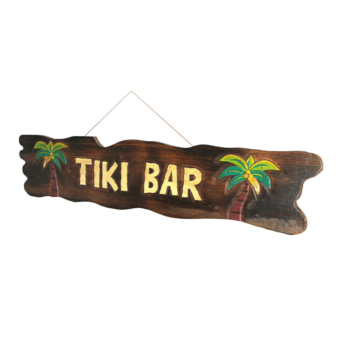 39 inch Hand Carved Tiki Bar Sign Wall Decor Z41598