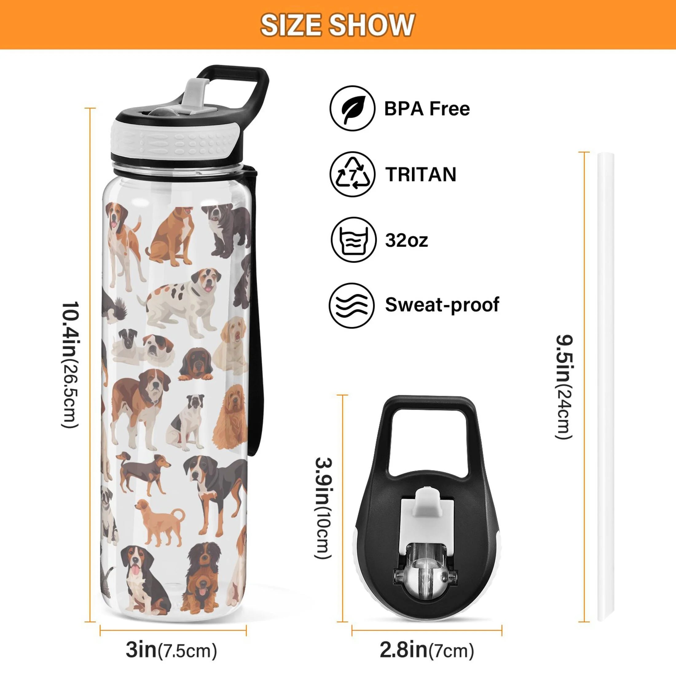 32oz Tritan Water Bottle with Straw R482197