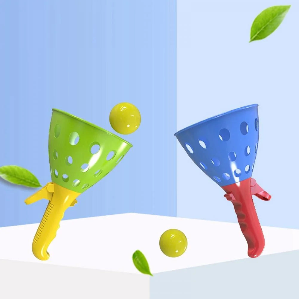 Catch Ball Game with 4 Catch Launcher Baskets and 8 Balls D409135