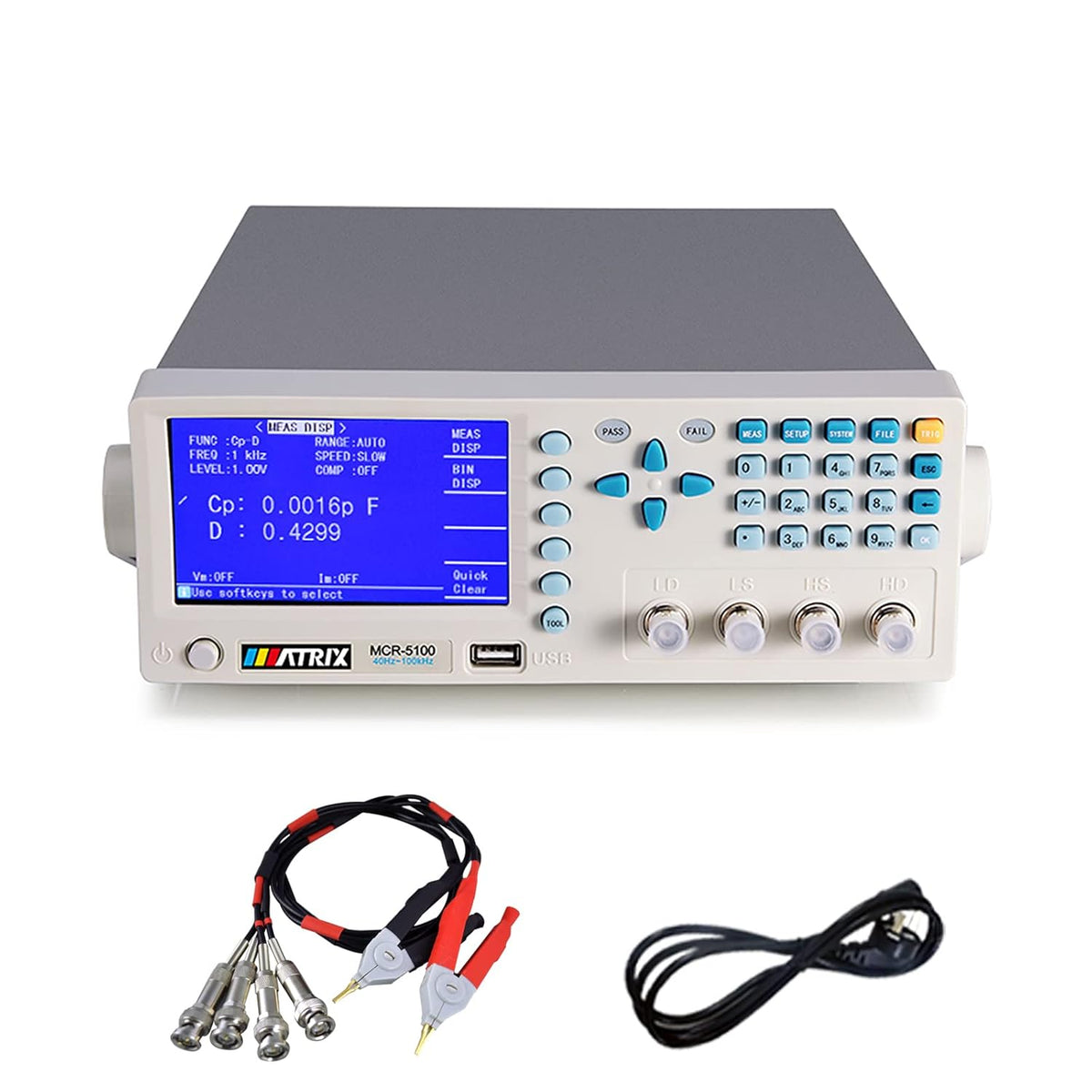 Digital Tester for Capacitance Resistance Inductance Accuracy 0.1% 40Hz-100kHz K4776