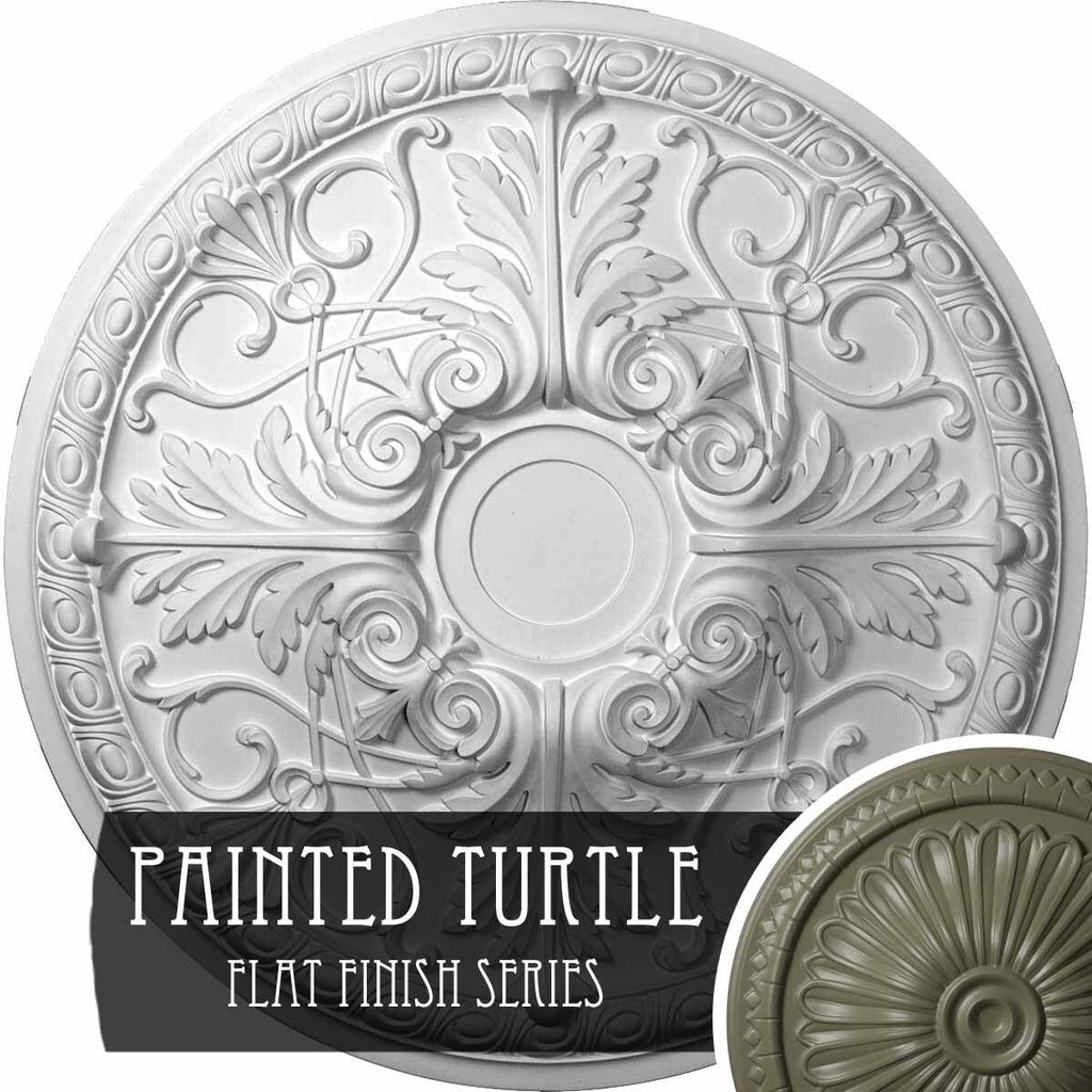 26x22OD x 3x22P Ceiling Medallion, Hand-Painted Z989861