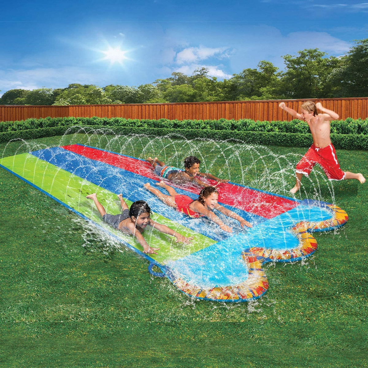 16 Ft Water Slide with 3 Bodyboards W23007