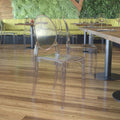 Set of 4 Transparent Resin Ghost Chairs Q673