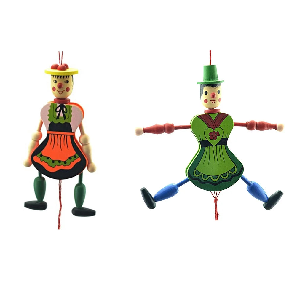 Wood Marionette Puppet Doll with Strings F5969