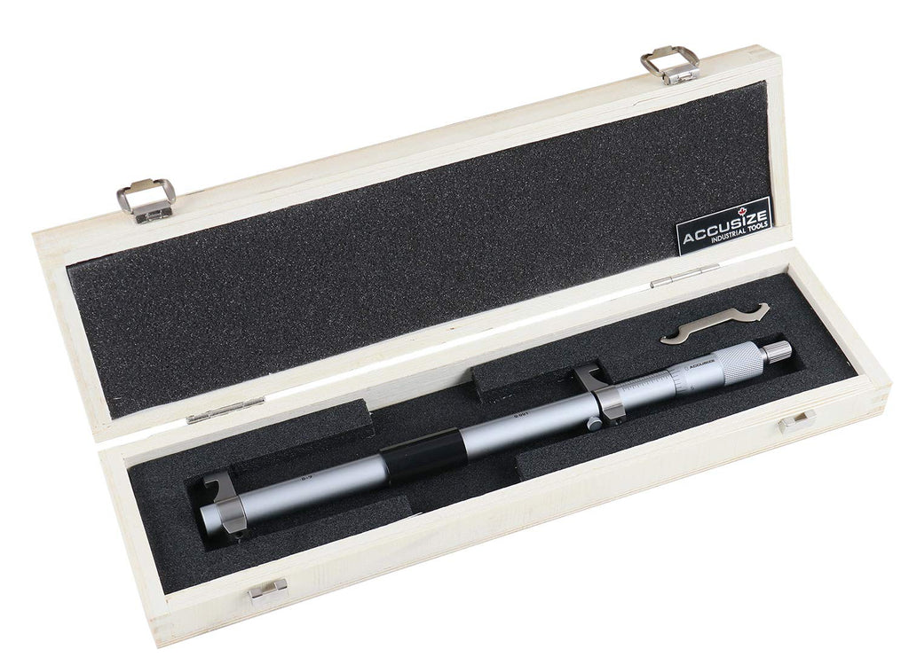 3-4'' by 0.001'' Inside Micrometer in Fitted Case D39512