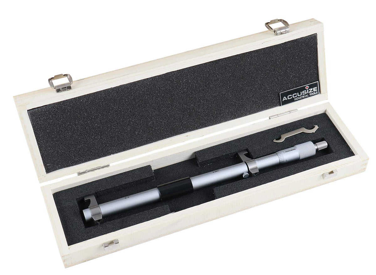 3-4'' by 0.001'' Inside Micrometer in Fitted Case D39512