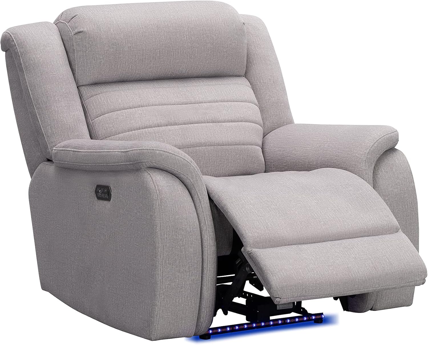 Gray Power Reclining Chair with Heat and Massage S1807