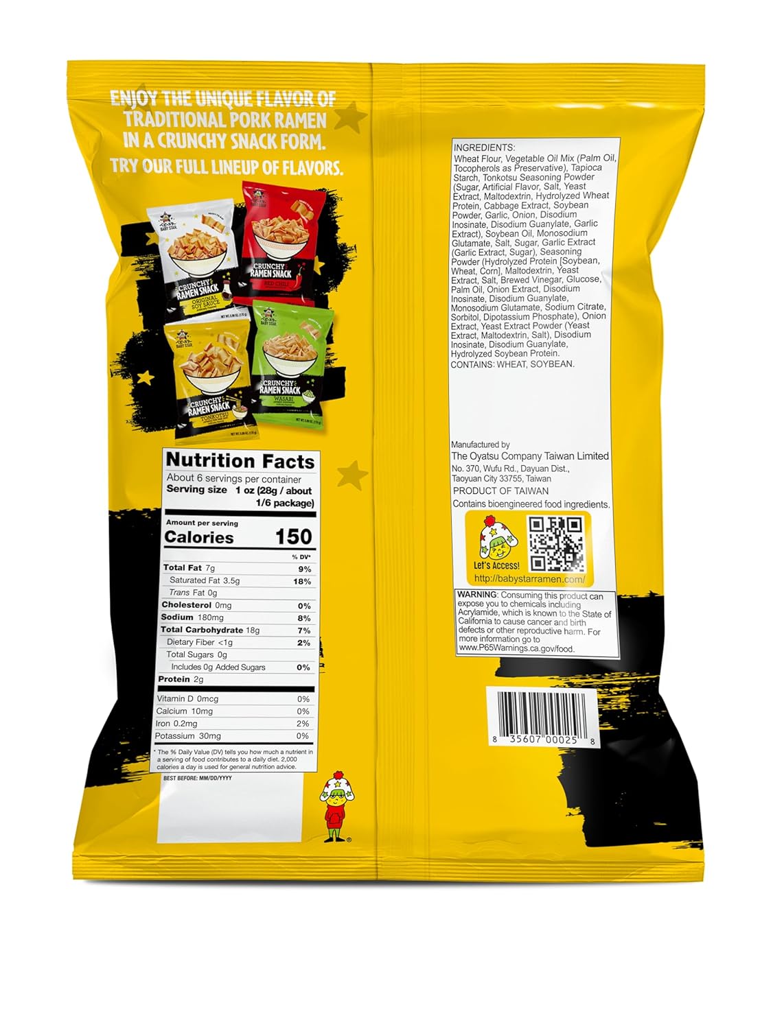 Tonkotsu Ramen Snack 5.99oz (6 Pack) F694570