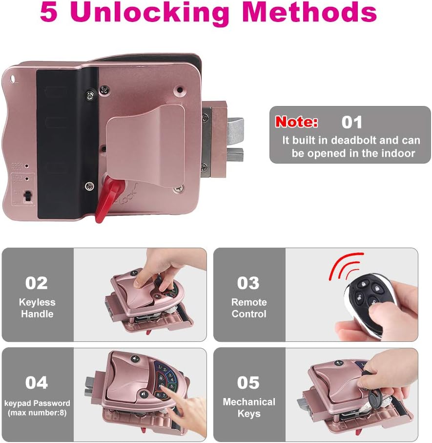 Zinc Alloy Wireless Keyless Entry Door Lock with Keypad C27179