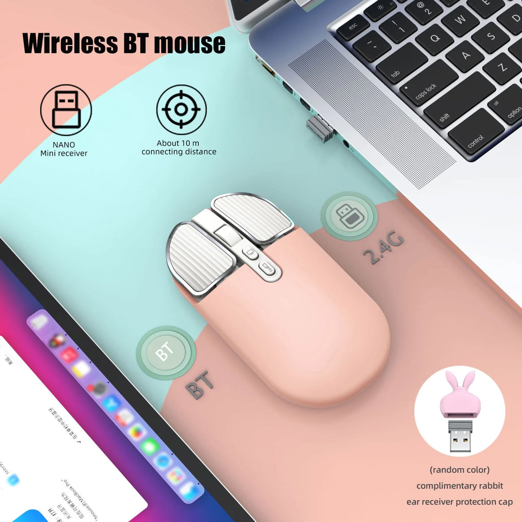 Wireless Silent Computer Mouse with UV R757
