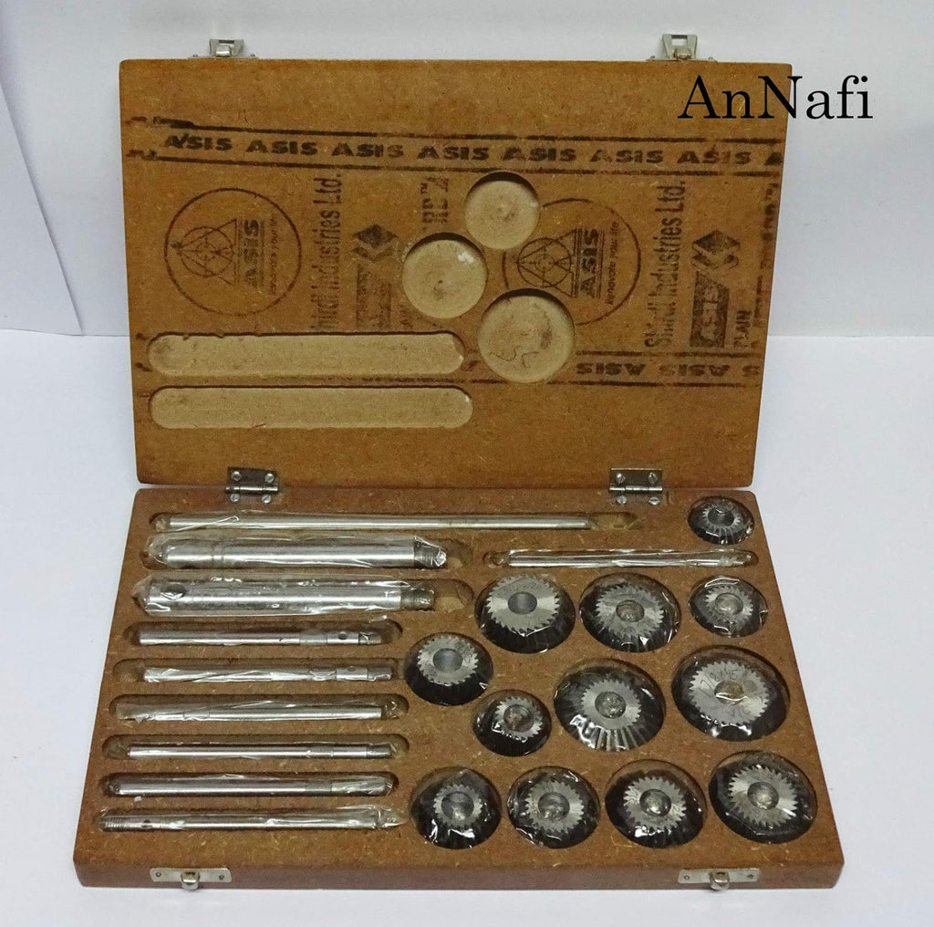 12 Pcs Valve Seat & Face Cutter Set in Wooden Case V395