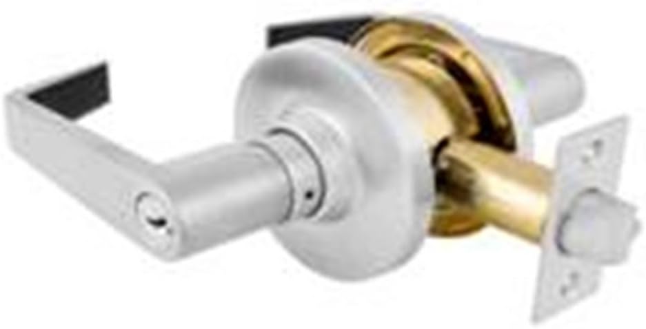 Brushed Chrome Commercial Cylindrical Lever Lockset Pack of 2 E606639