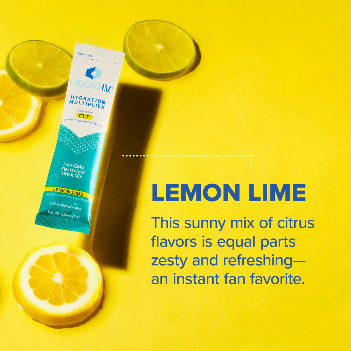 15 Ct Electrolyte Powder Drink Mix, Lemon Lime L84980