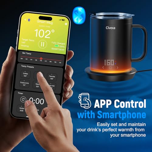 14 Oz Rechargeable Self Heating Coffee Mug L332444